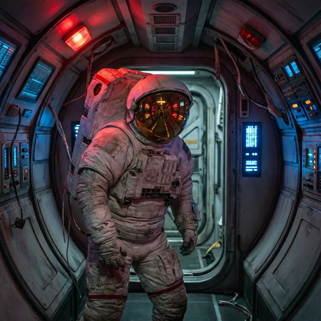 Astronaut Corridor Scene